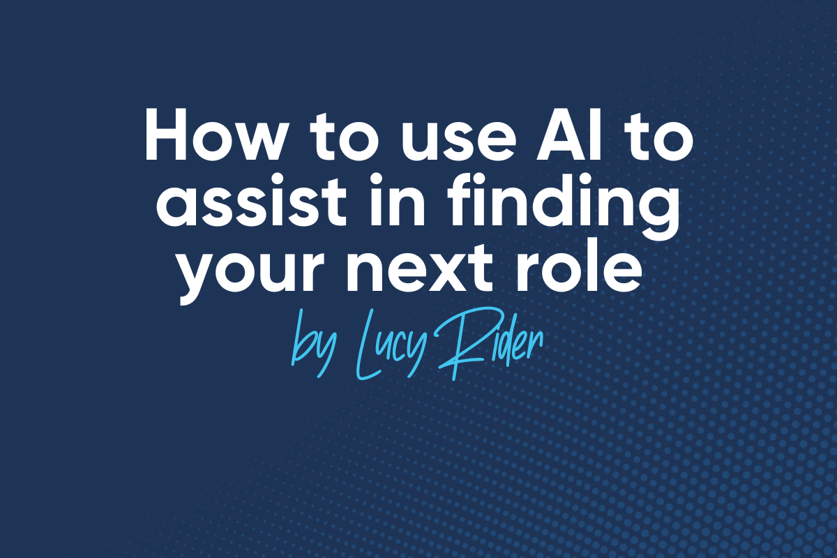 How to use AI to assist in finding your next role